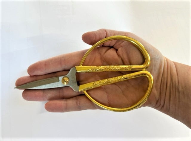 Tiny LDH Scissors/Snips with Embossed Gold Handles